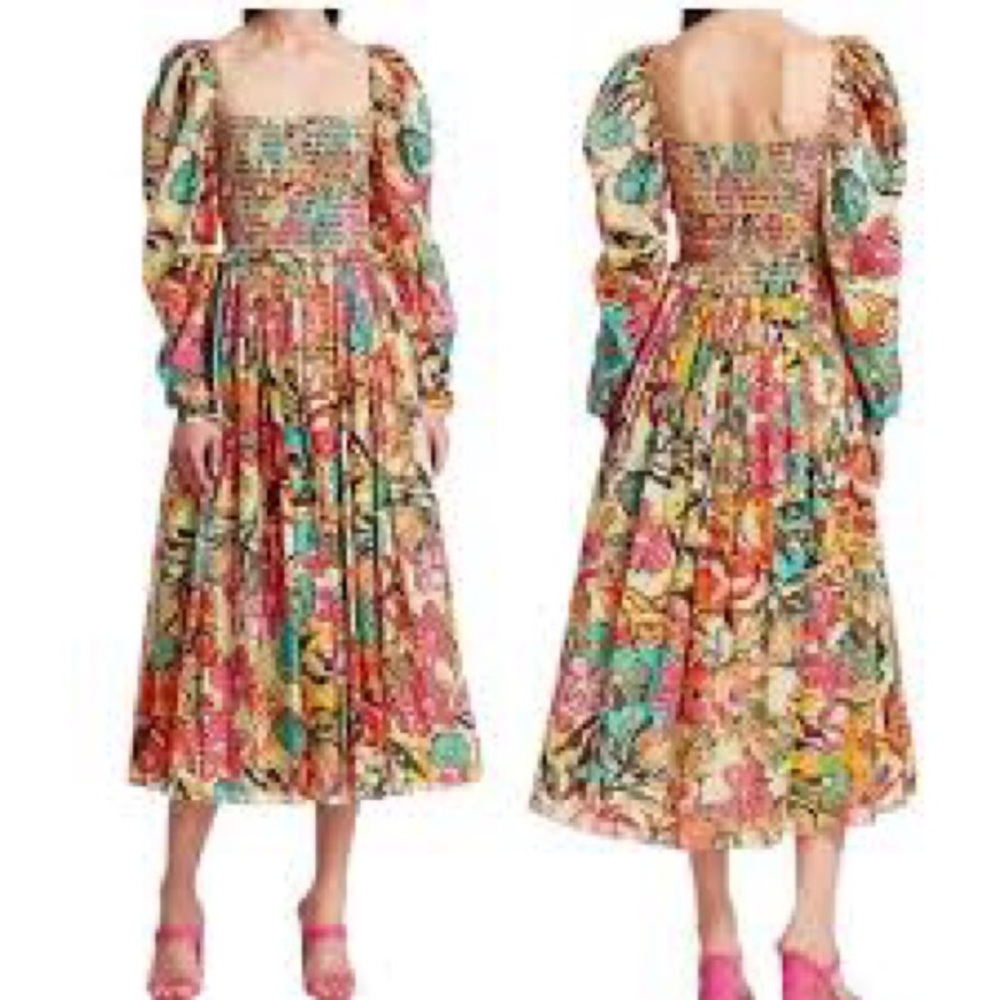 Hemant and Nandita Floral Midi‎ dress